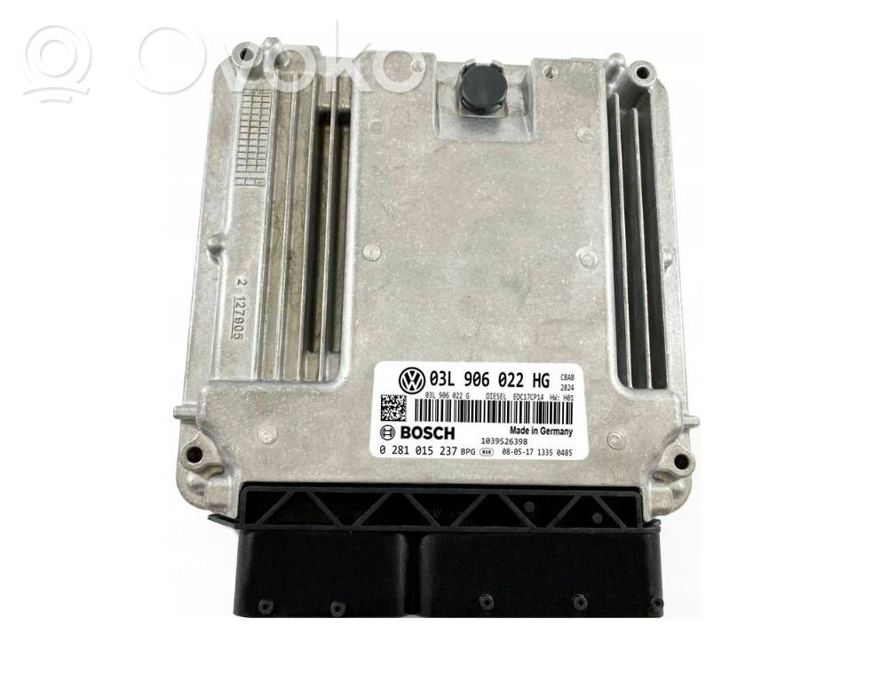 Engine control unit/module ECU   03L906022HG,0281015237