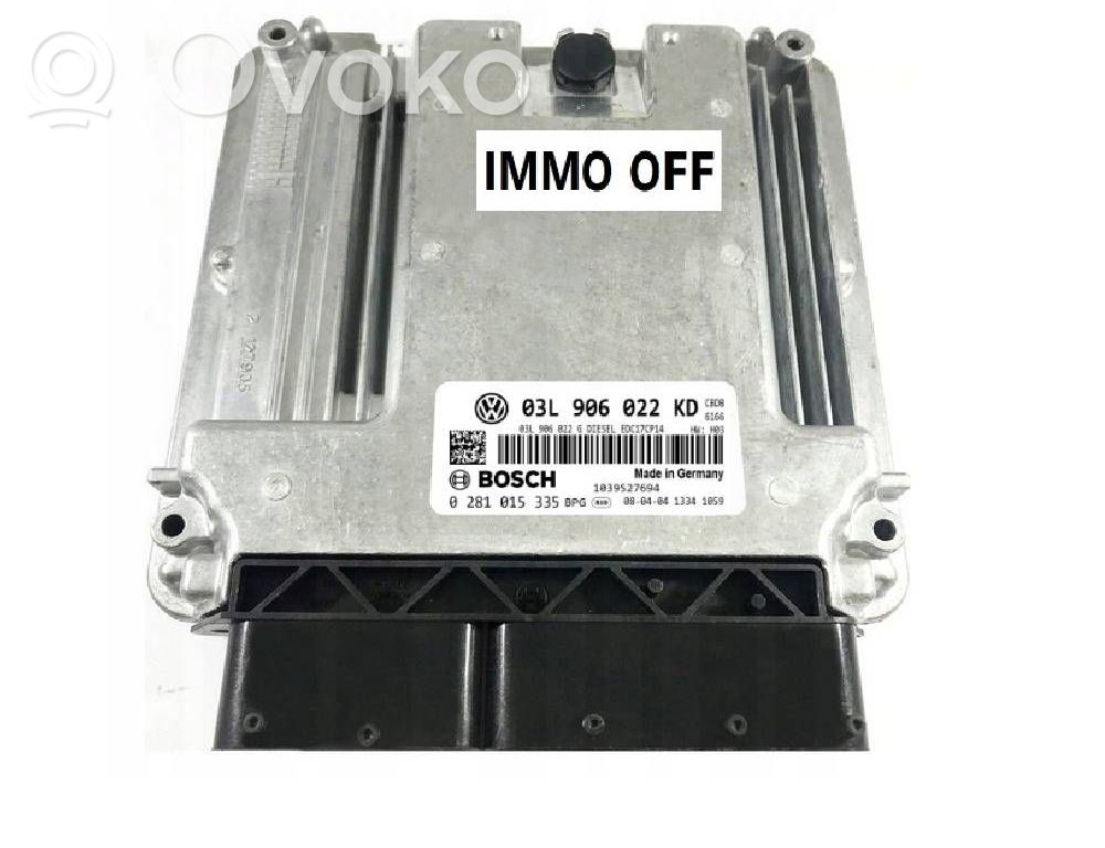 Engine control unit/module   03L906022KD,0281015335