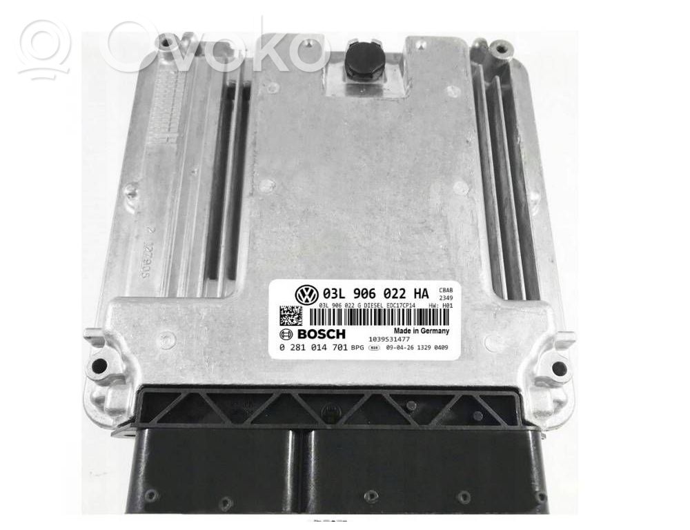 Dzinēja vadības bloks   03L906022HA,0281014701