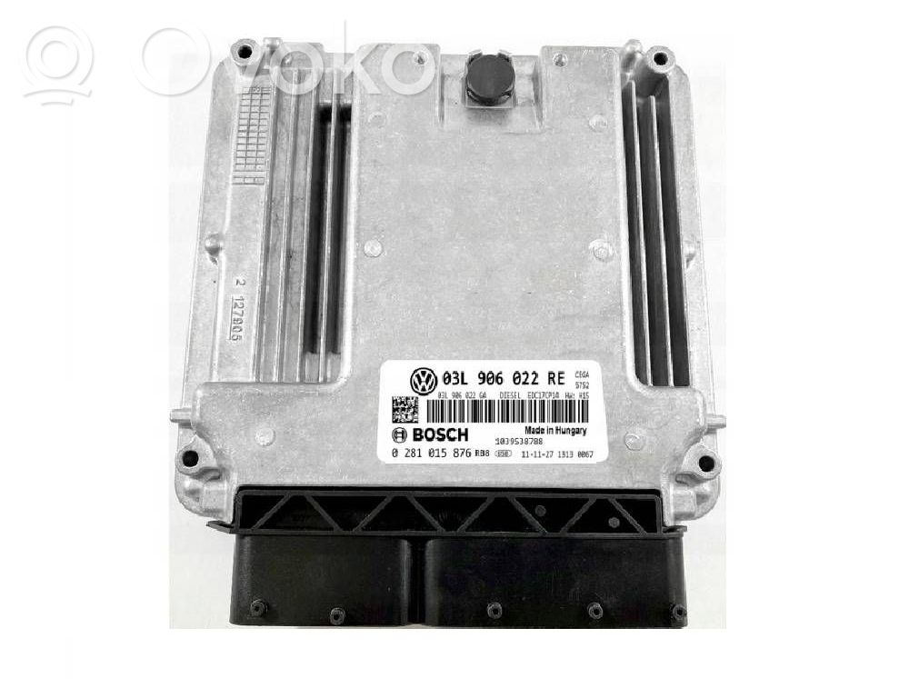 Engine control unit/module ECU   03L906022RE,0281015876