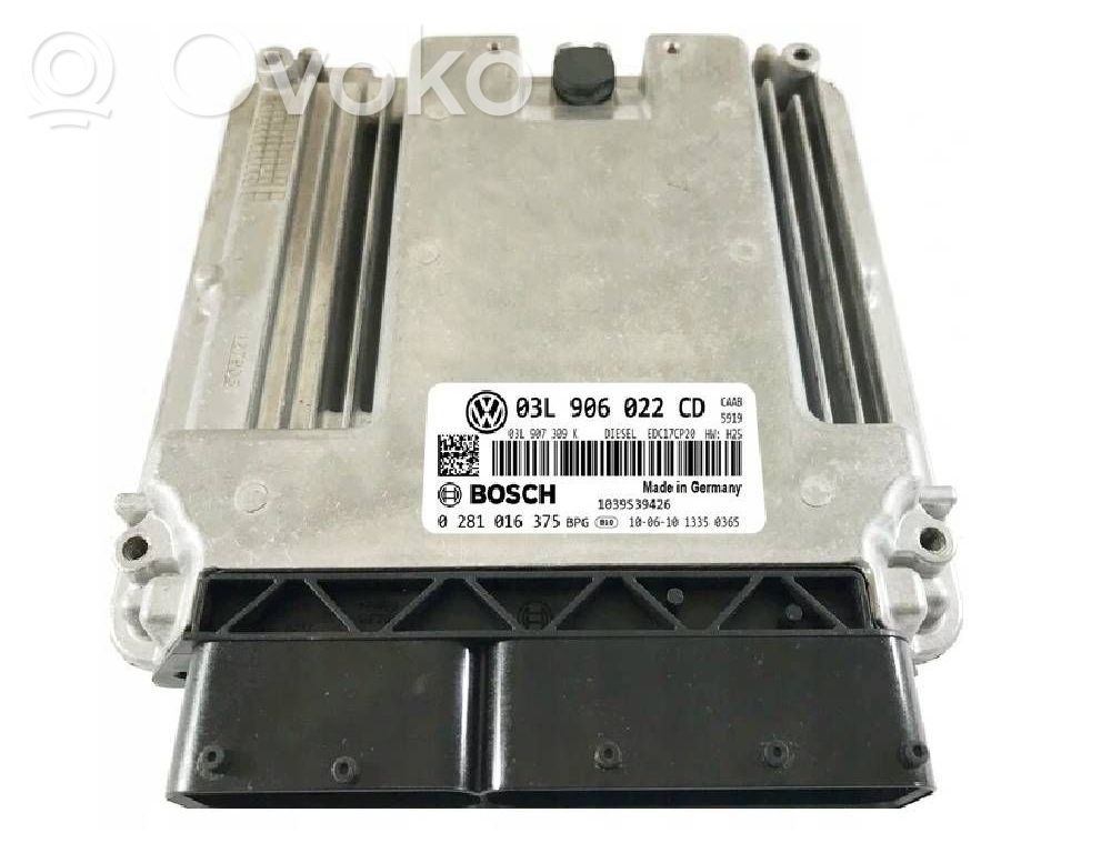 Volkswagen Transporter - Caravelle T5 Engine control unit/module ECU 