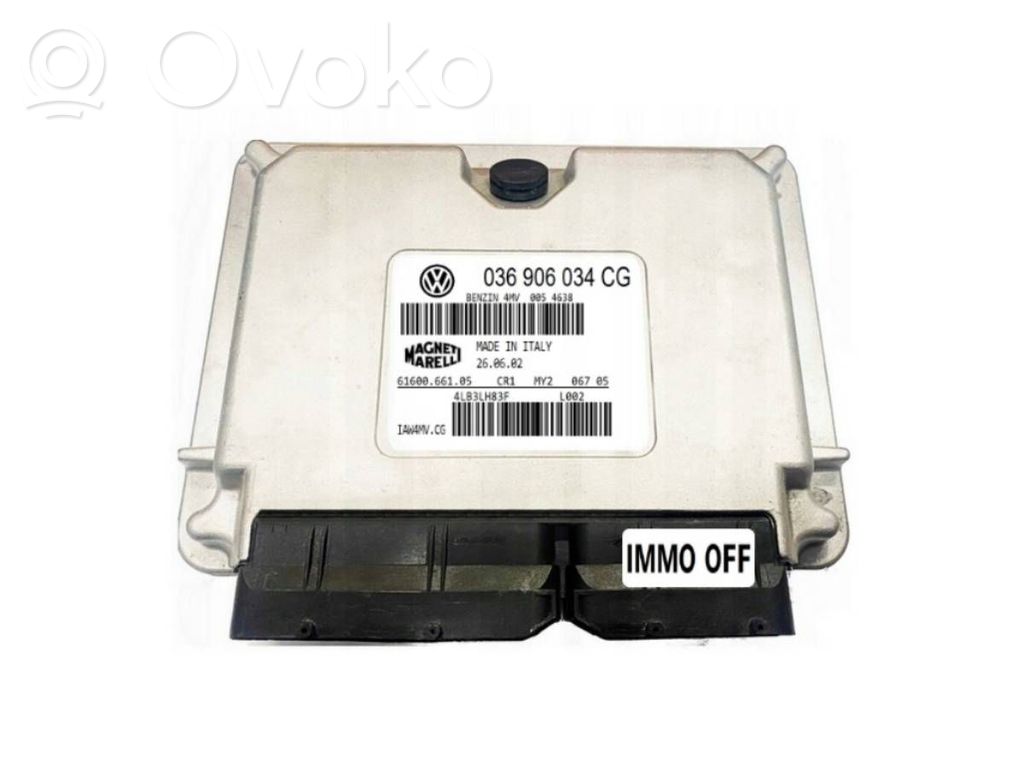 Volkswagen Lupo Komputer / Sterownik ECU i komplet kluczy 