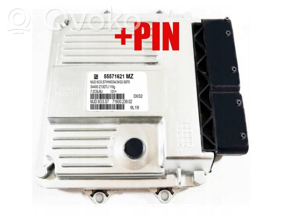 Engine control unit/module ECU   55571621,MJD6O3S7,55571621MZ