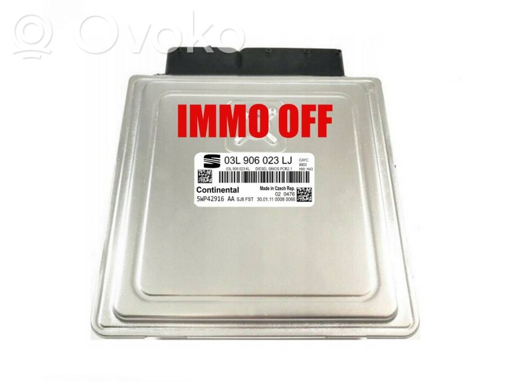 Engine control unit/module ECU   03L906023LJ,5WP42916AA
