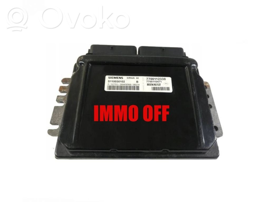 Engine control unit/module   S110030102B,7700112338