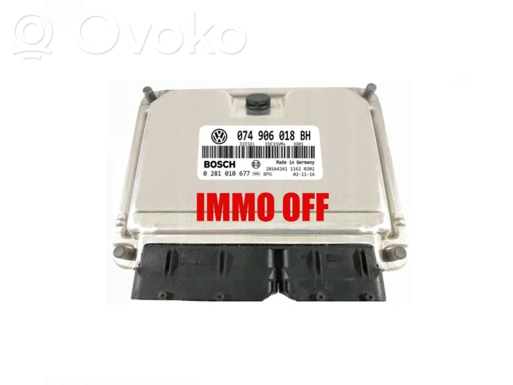 Unidad de control/módulo del motor   074906018BH,0281010677