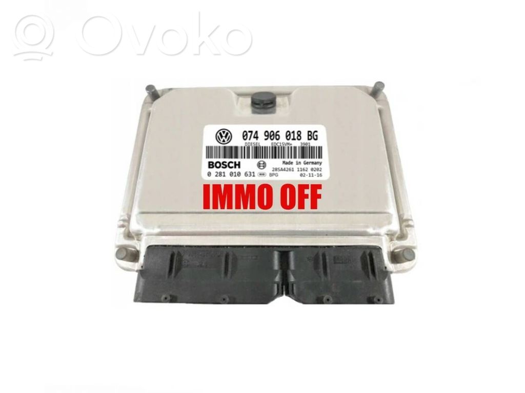 Unidad de control/módulo del motor   074906018BG,0281010631