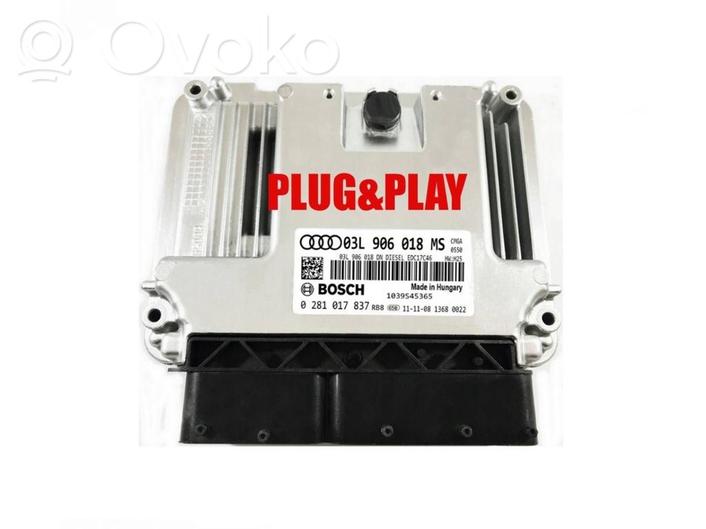 Engine control unit/module ECU   03L906018MS,0281017837