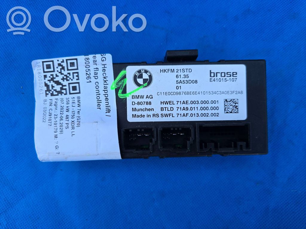 Sterownik / Moduł elektrycznej klapy tylnej / bagażnika   5A53D08,HKFM21STD,E41015107