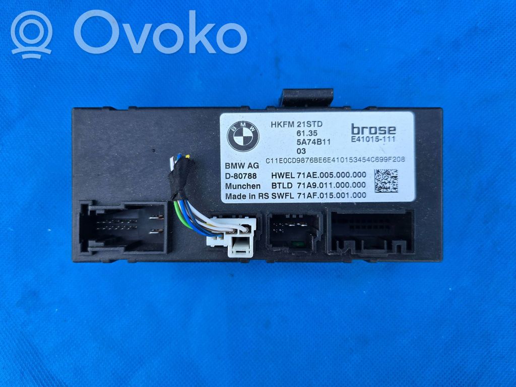 BMW 1 F70 Unité de commande / module de hayon 
