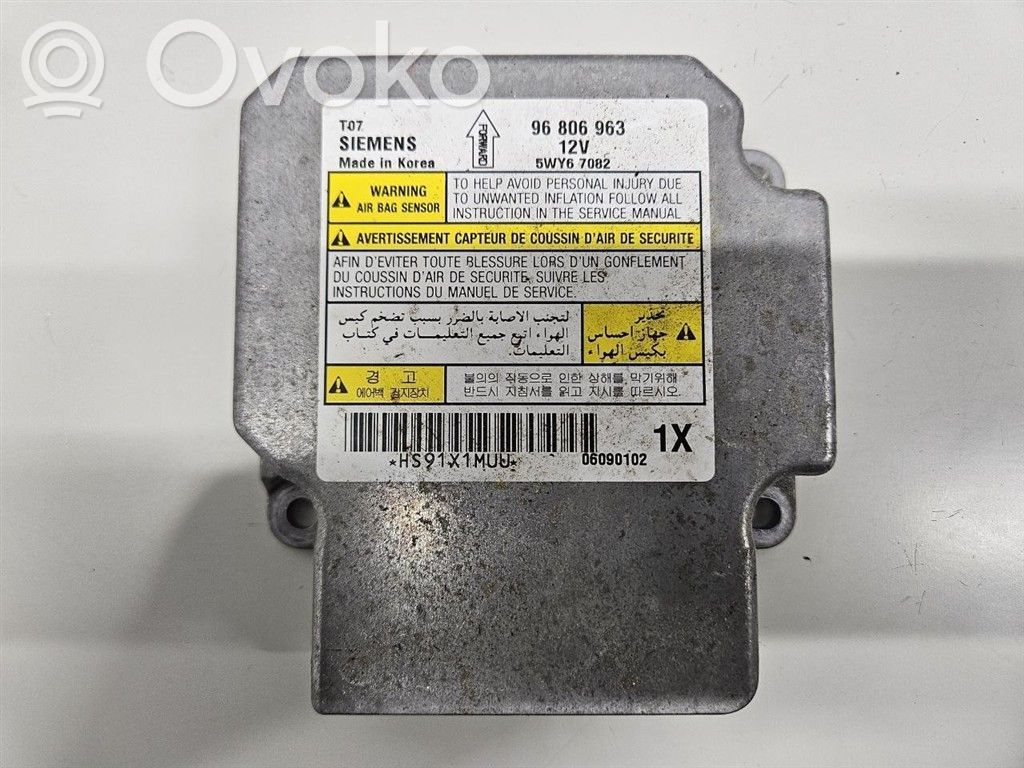 Chevrolet Aveo Airbag control unit/module 
