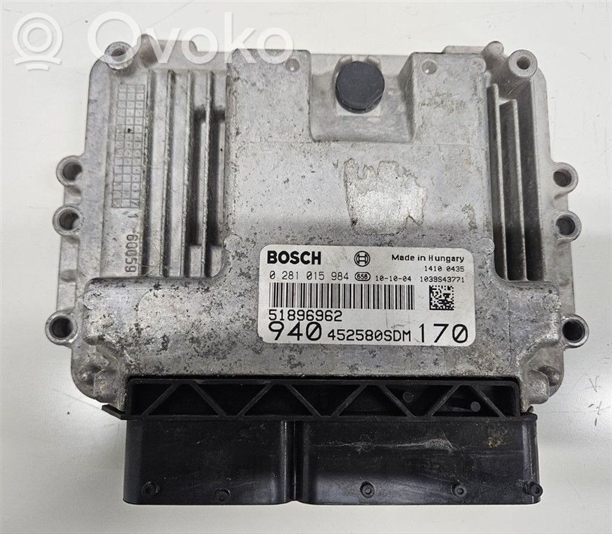 Alfa Romeo Giulietta Engine control unit/module 