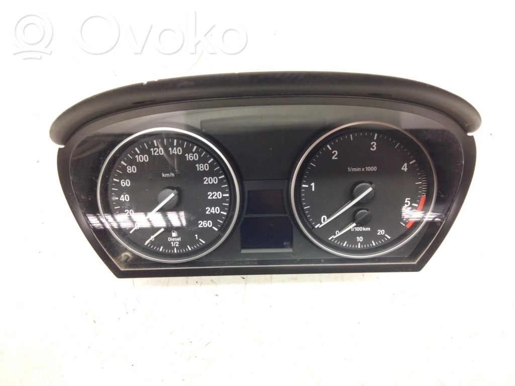 BMW 3 E90 E91 Spidometrs (instrumentu panelī) 