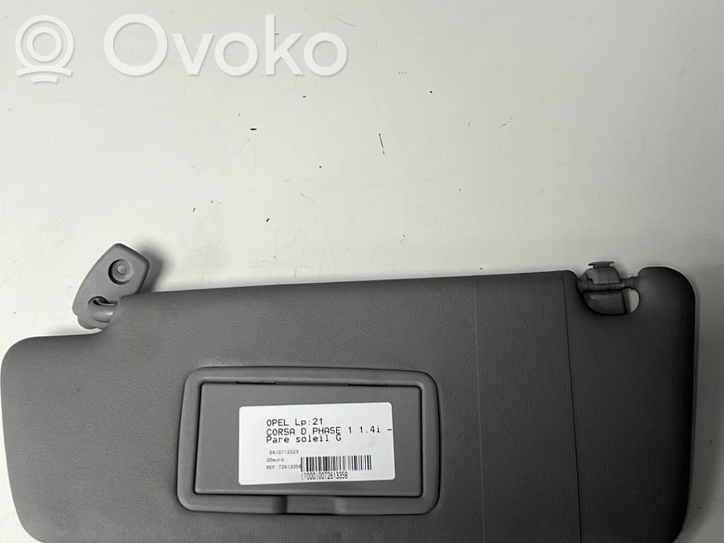 Opel Corsa D Sun visor 