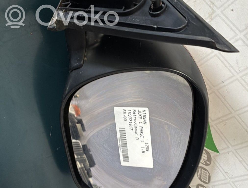 Nissan Juke I F15 Manualne lusterko boczne drzwi przednich 