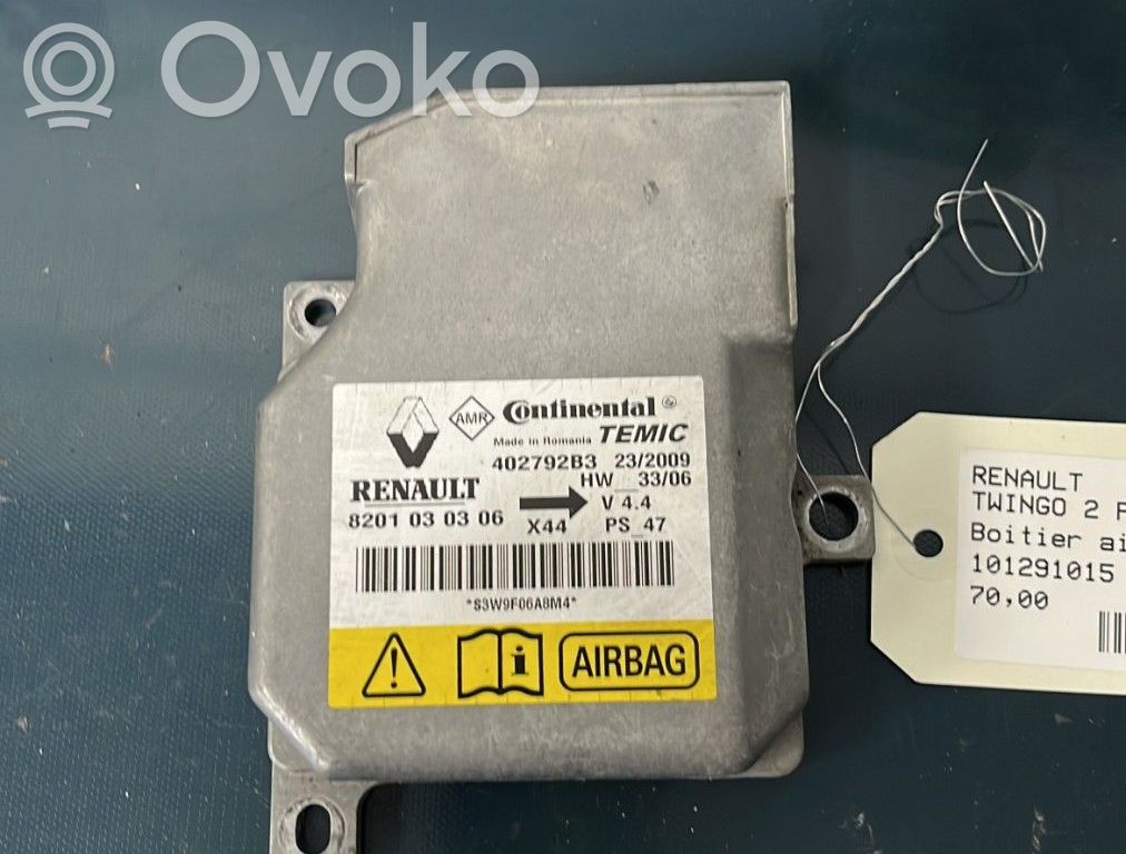 Renault Twingo II Airbag control unit/module 