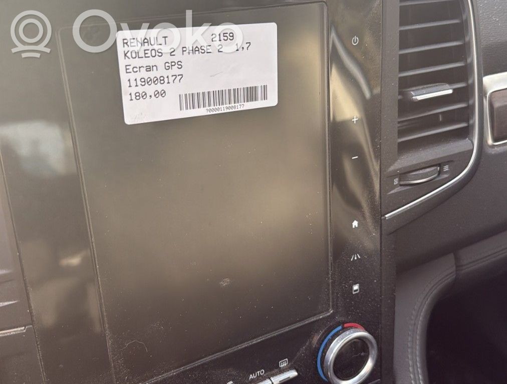 Renault Koleos II Screen/display/small screen 