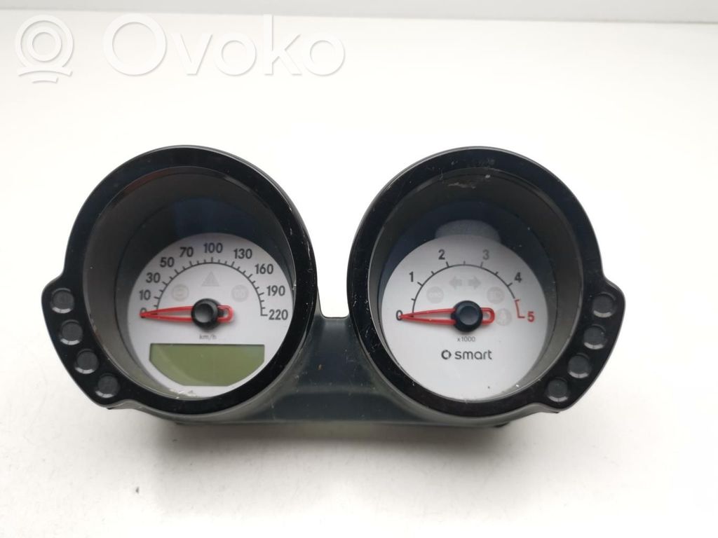 Smart ForFour I Spidometrs (instrumentu panelī) 