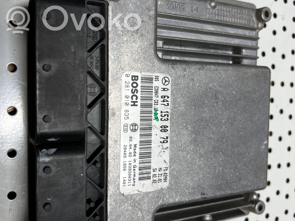 Engine control unit/module   A6471530079,0281010835