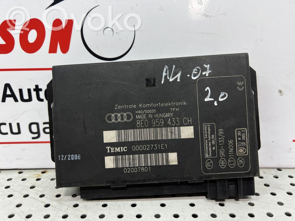 Audi A4 S4 B7 8E 8H Module confort 