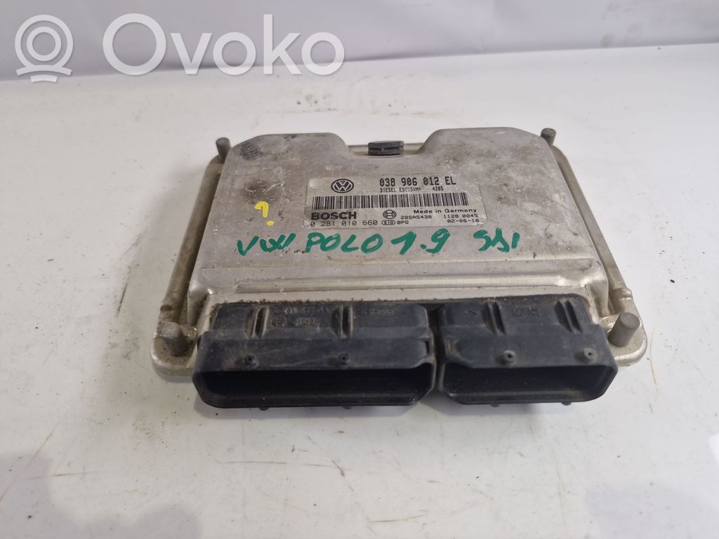 Engine control unit/module   038906012EL,0281010660,28SA5438