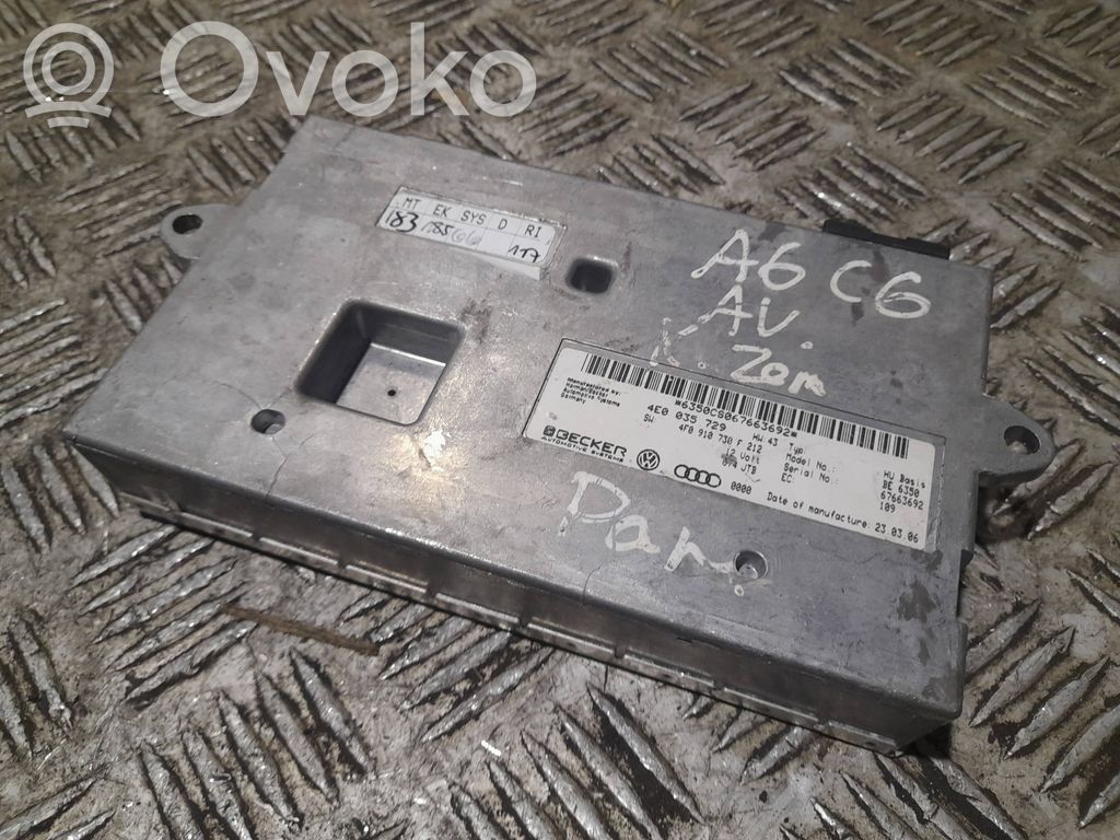 Unidad de control MMI   4E0035729,4F0910730F