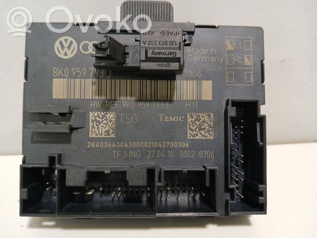 Audi A4 S4 B8 8K Door control unit/module 