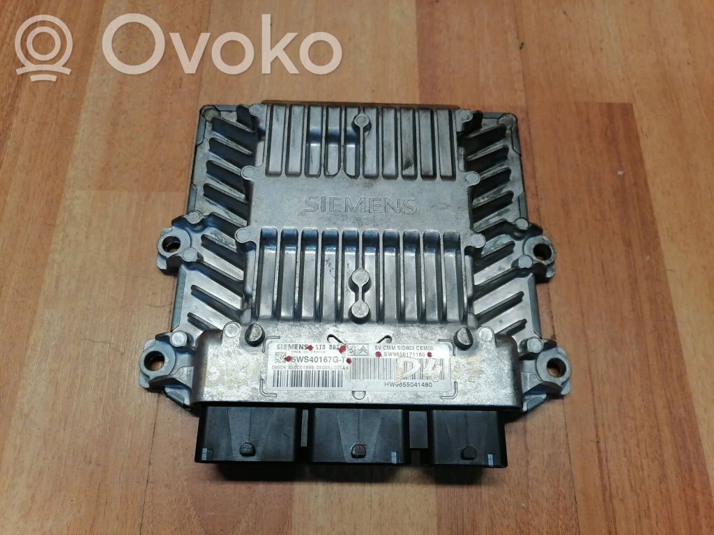 Engine control unit/module   9655041480,5WS40167GT,9656171180,SID803