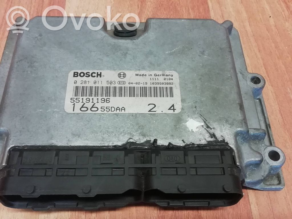 Engine control unit/module   0281011503,55191196,16655DAA