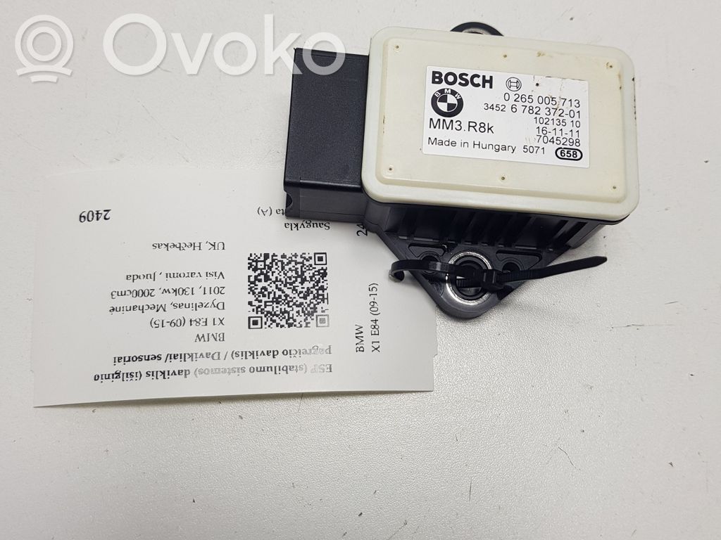 BMW X1 E84 ESP acceleration yaw rate sensor 