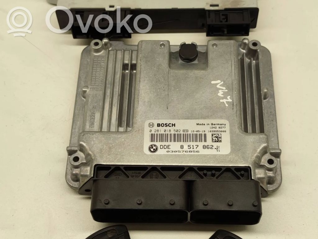 BMW 5 F10 F11 Komputer / Sterownik ECU i komplet kluczy 
