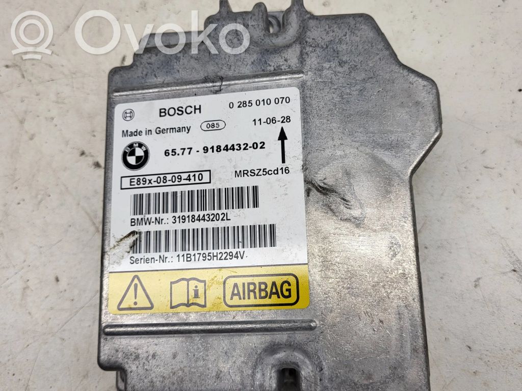Airbag control unit/module   9184432,31918443202L,MRSZ5C016,0285010070