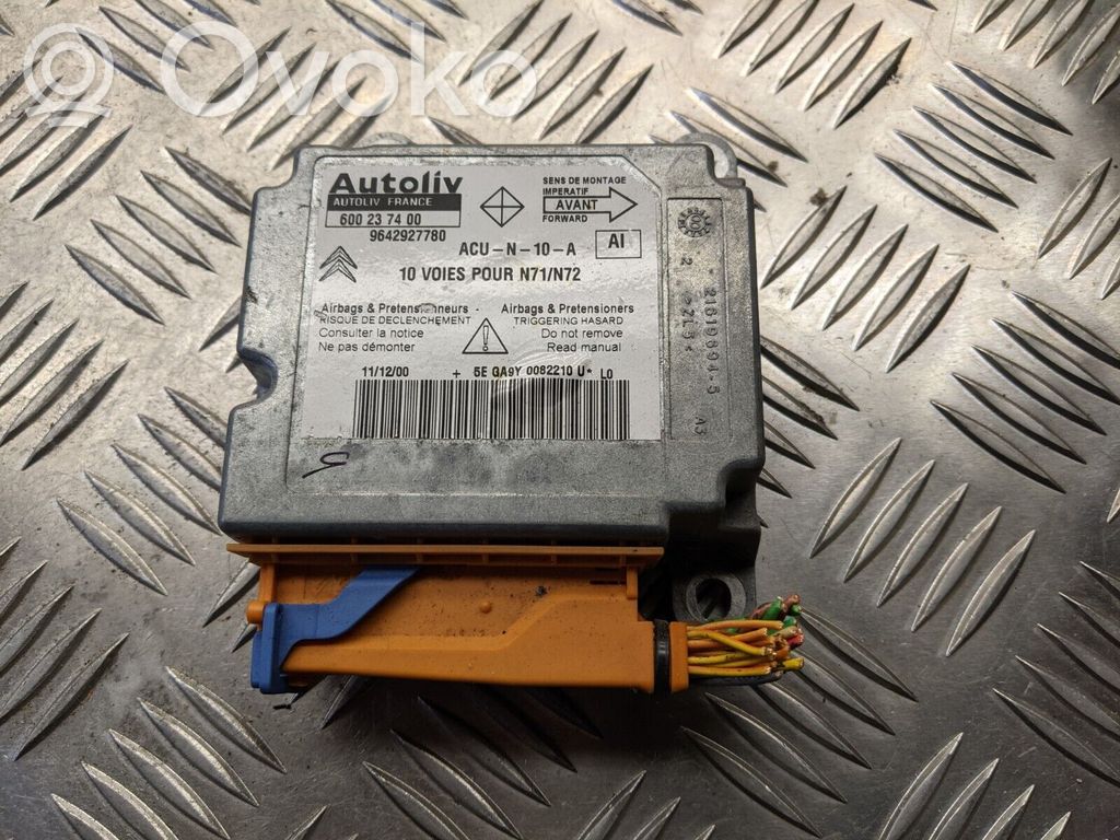 Airbag control unit/module   9642927780,600237400
