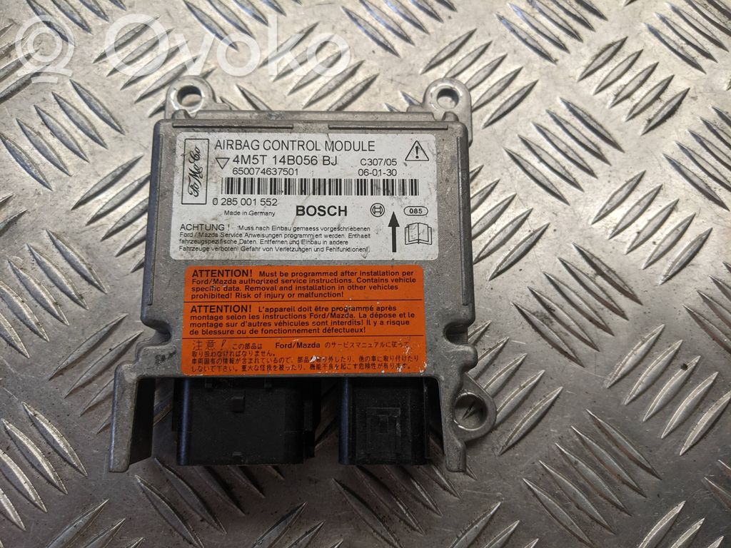 Airbag control unit/module   4M5T14B056BJ,0285001552,650074637501
