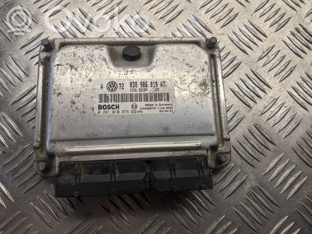 Engine control unit/module   038906019AT,1039S00725,0281010974
