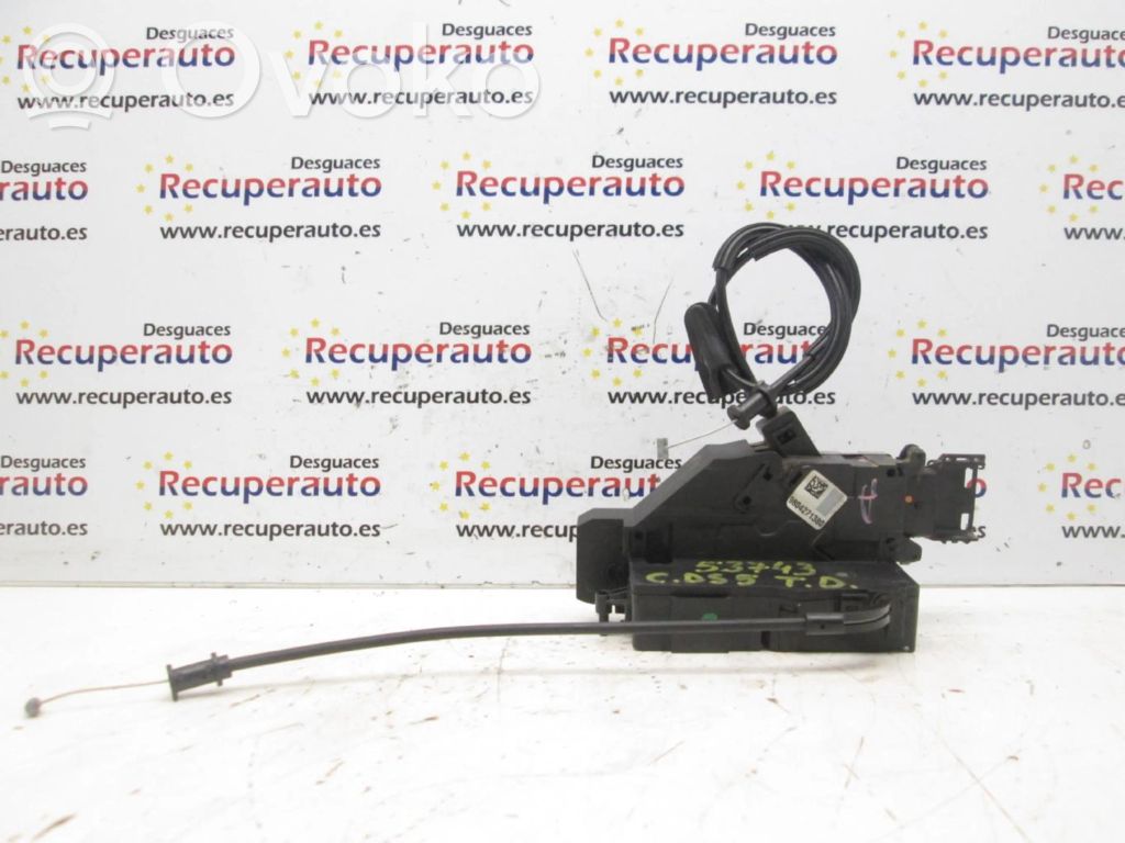 Cerradura de puerta trasera