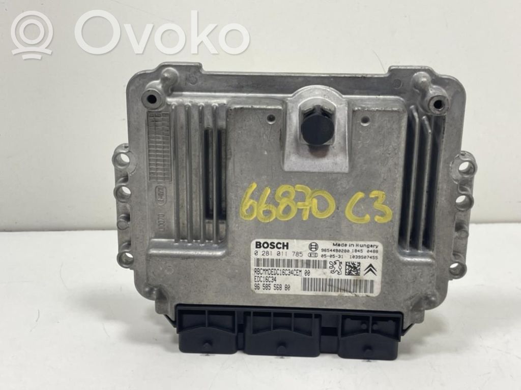 Unité de commande, module ECU de moteur   9658556880