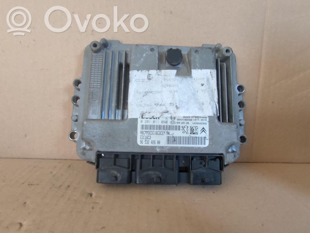 Injection control unit/module   9653202680,0281011090,9653202680