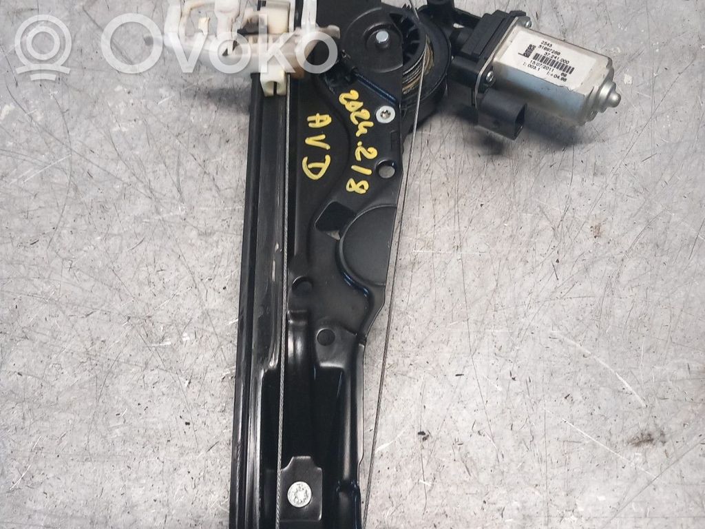 Front door window regulator with motor
