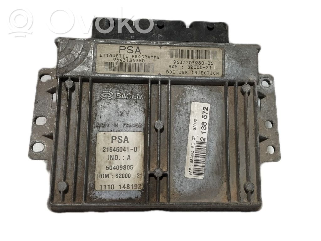 Citroen Saxo Engine control unit/module 