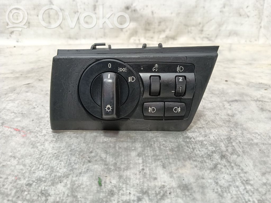 BMW X3 E83 Interruptor de control del panel de luces 