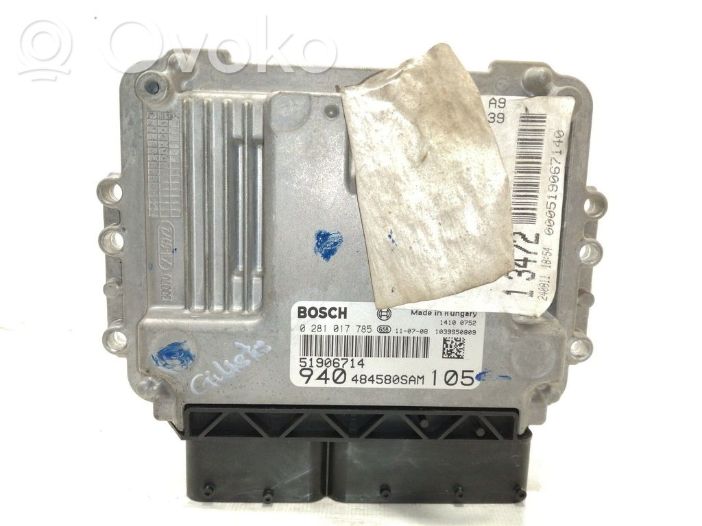 Engine control unit/module   0281017785,51906714
