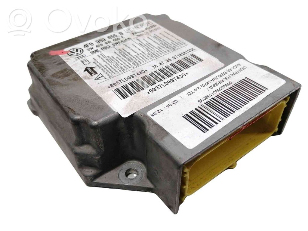 Audi A6 S6 C6 4F Centralina/modulo airbag