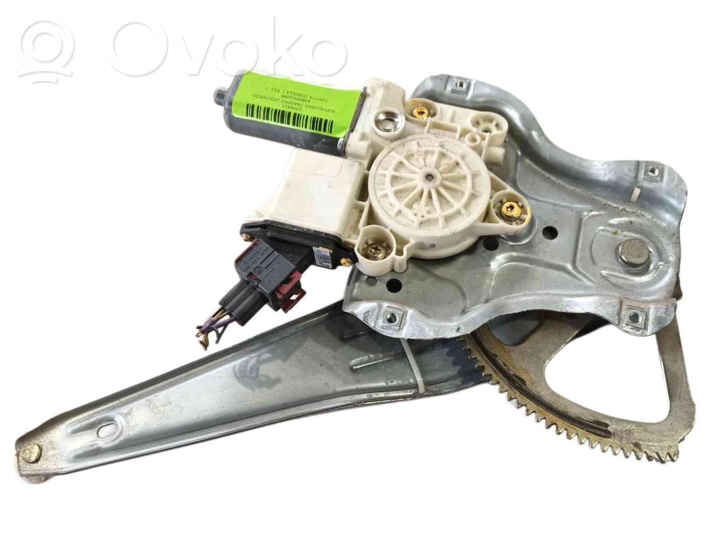Toyota Corolla Verso E121 Meccanismo di sollevamento del finestrino posteriore senza motorino