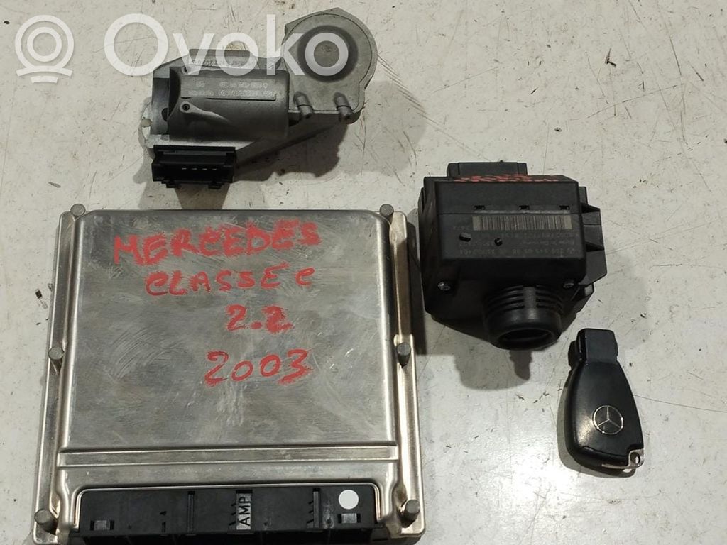 Mercedes-Benz C W203 Komputer / Sterownik ECU i komplet kluczy 