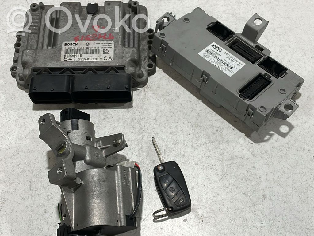 Lancia Thesis Juego de cerradura y set ECU del motor