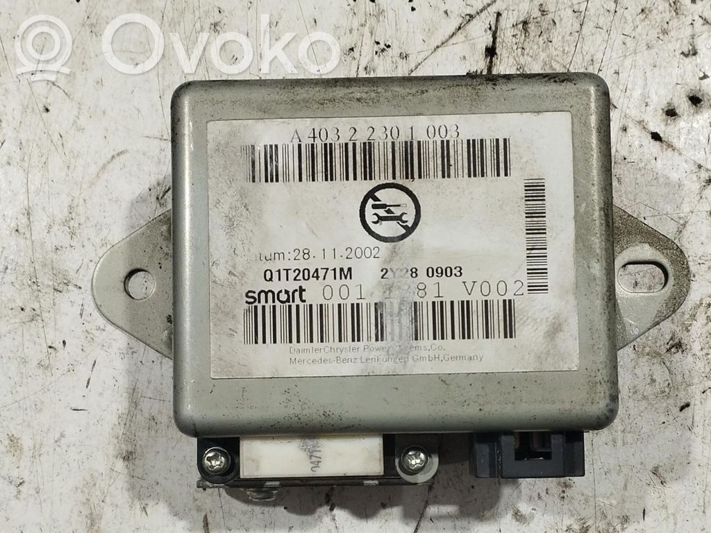 Smart ForTwo I Power steering control unit/module 