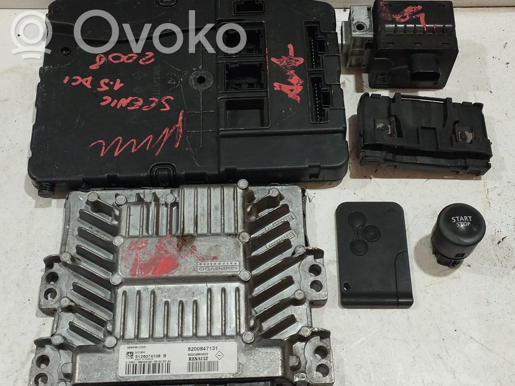 Renault Scenic II - Grand scenic II Kit centralina motore ECU e serratura