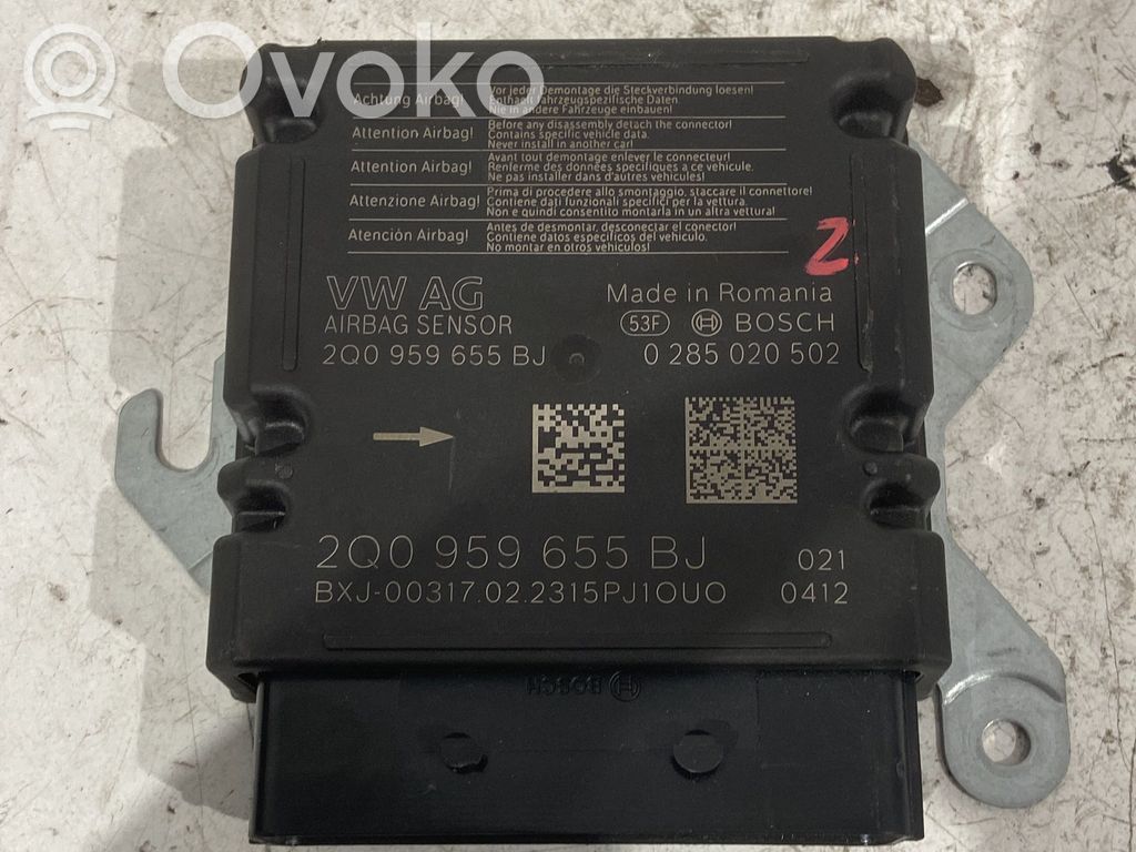 Centralina/modulo airbag   2Q0959655BJ,2Q0959655BJ