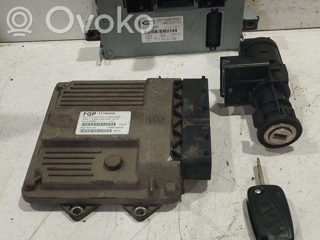 Fiat Idea Kit cu ECU motor și set închidere uși 